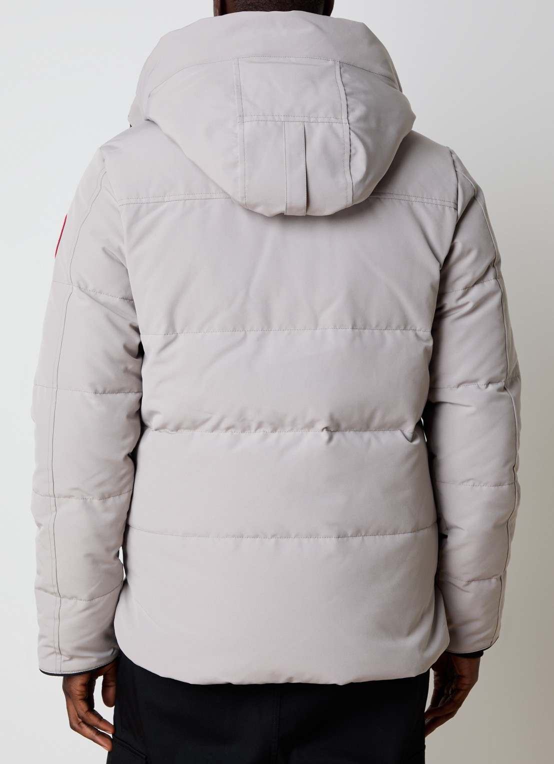 Canada Goose Macmillan gewatteerde parka met donsvulling en steekzakken - achterkant 4 lichtgrijs