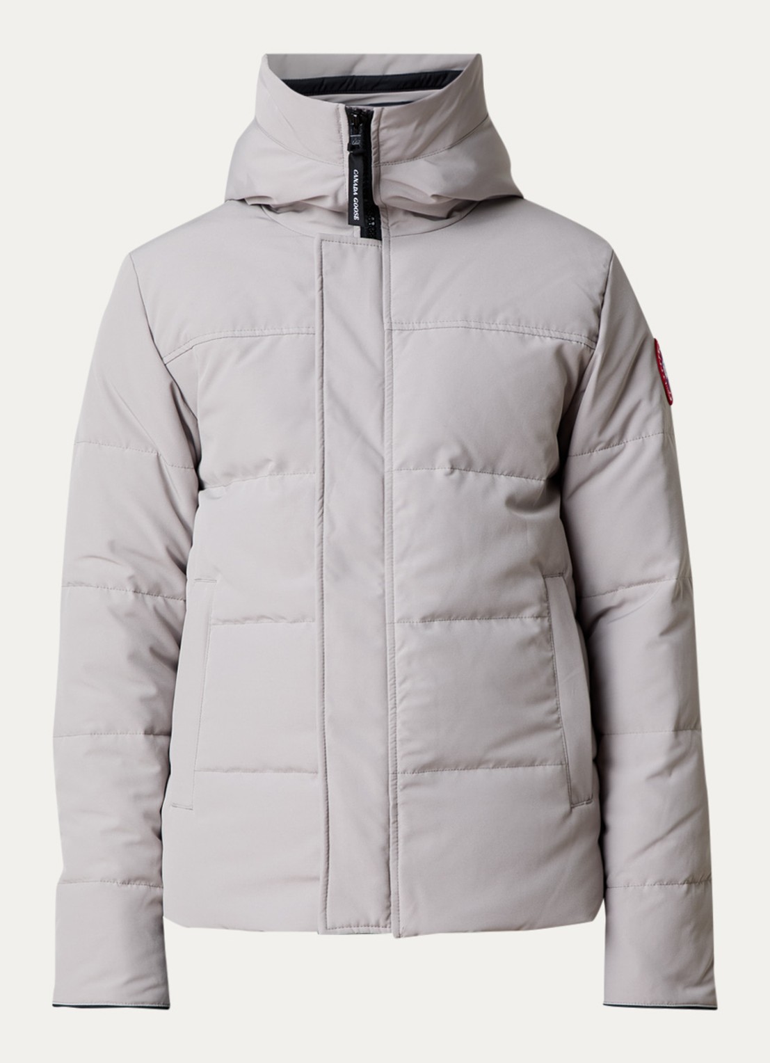 Canada Goose Macmillan gewatteerde parka met donsvulling en steekzakken - voorkant 5 lichtgrijs