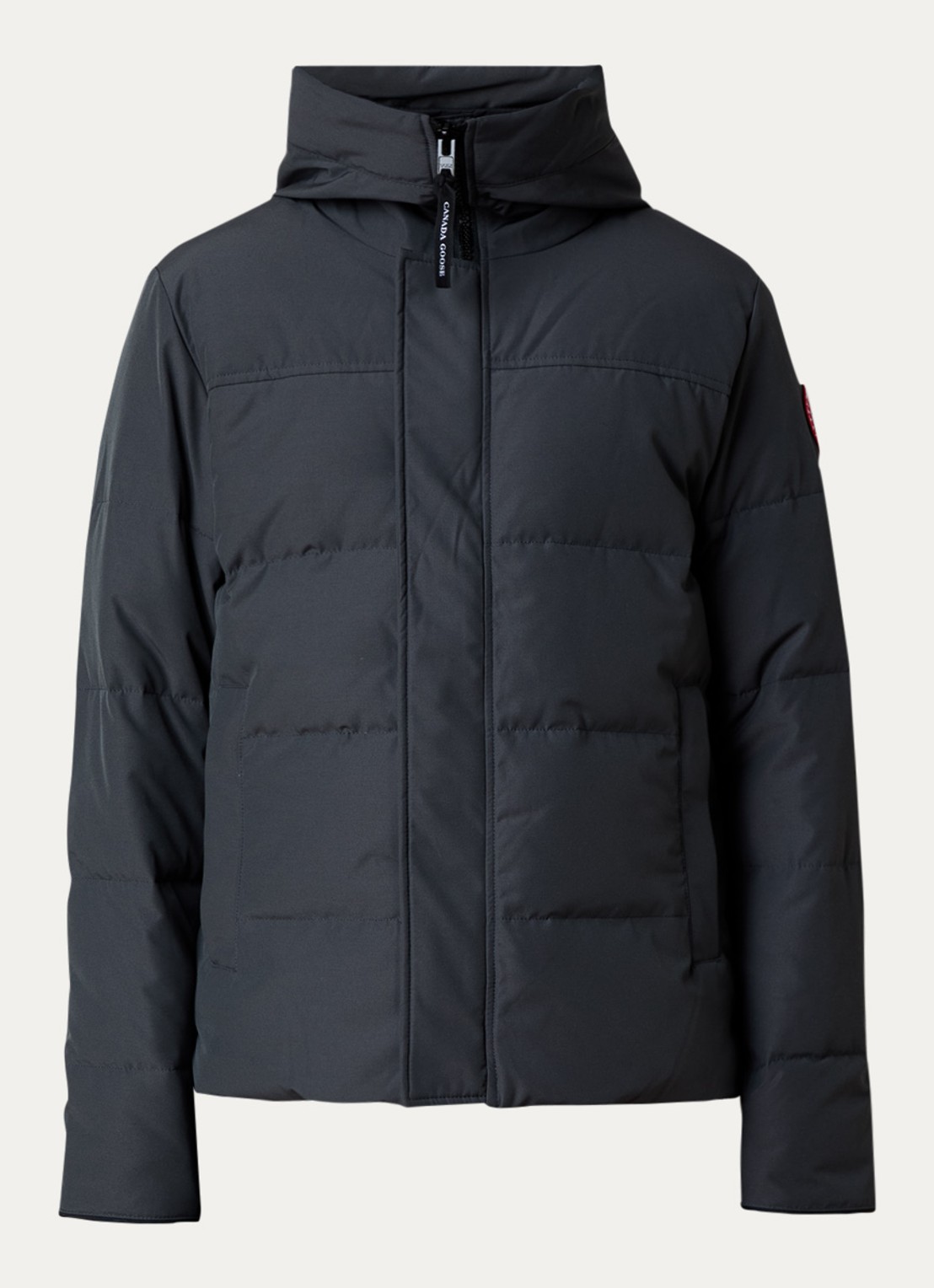Canada Goose Macmillan gewatteerde parka met donsvulling en steekzakken - voorkant 5 donkergrijs