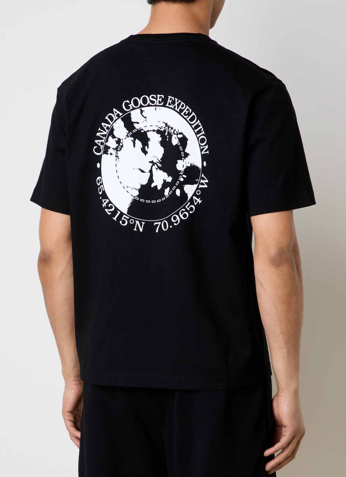 Canada Goose Novo T-shirt met logo- en backprint - detail zwart
