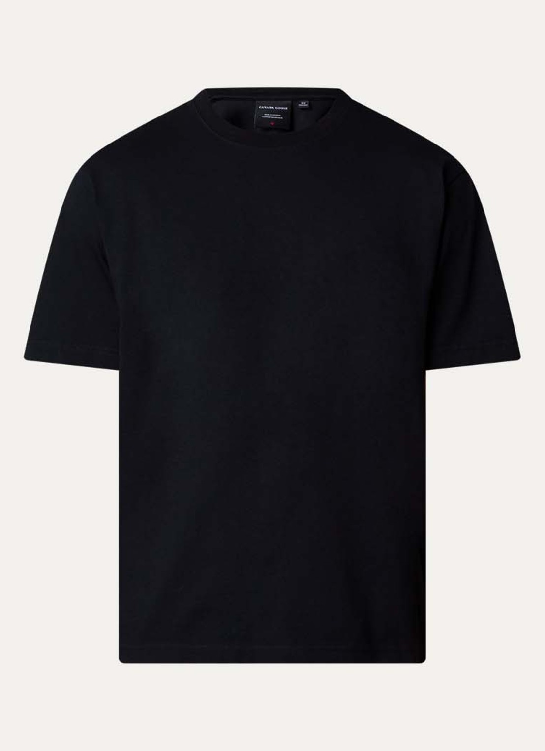 Canada Goose Novo T-shirt met logo - voorkant 4 zwart