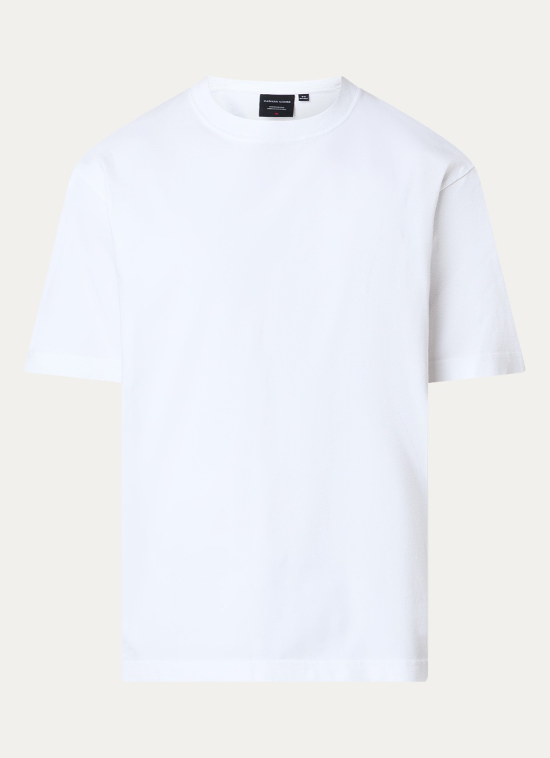 Canada Goose Novo T-shirt met logo  - voorkant gebroken wit