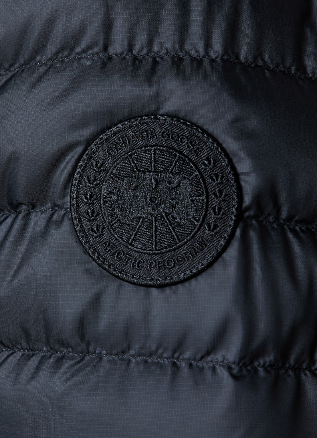 Canada Goose Stratus gewatteerd jack met donsvulling en ristzakken - detail 6 zwart