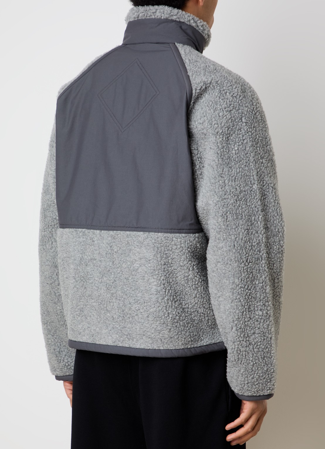 Canada Goose Westport jack van fleece met borst- en steekzakken - achterkant grijs