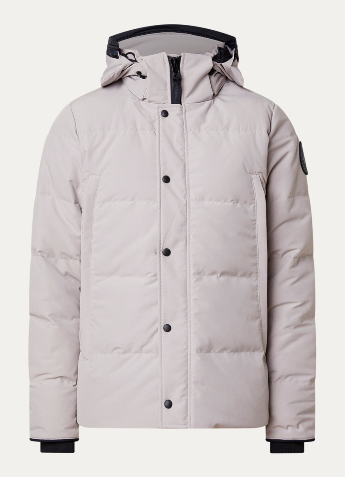 Canada Goose Wyndham gewatteerde parka met donsvulling en waterafstotende coating - voorkant creme
