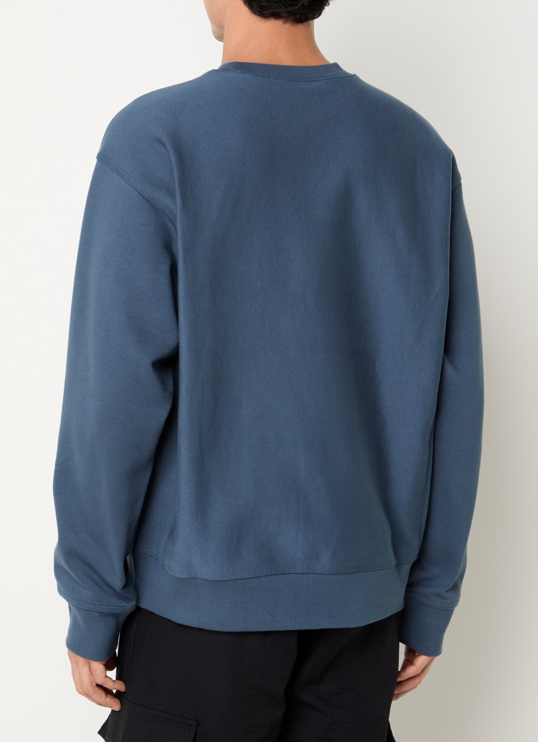 Carhartt WIP American Script sweater met logoborduring - achterkant 4 petrol