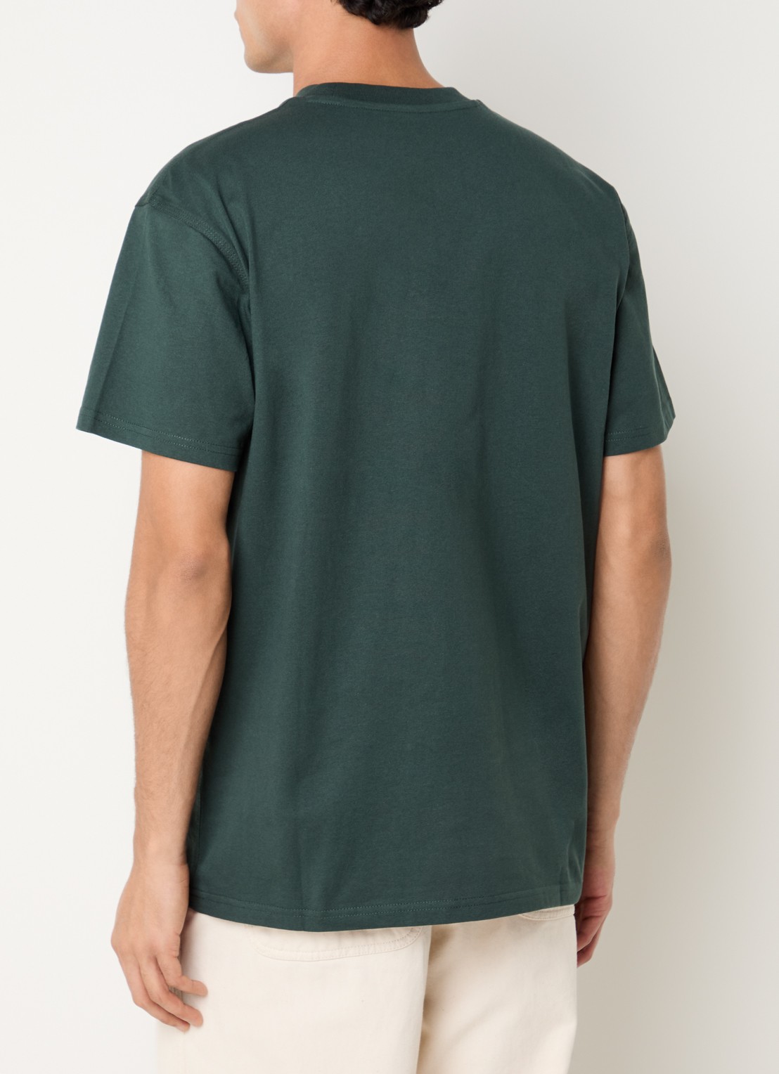 Carhartt WIP American T-Shirt met logo - achterkant 4 groen