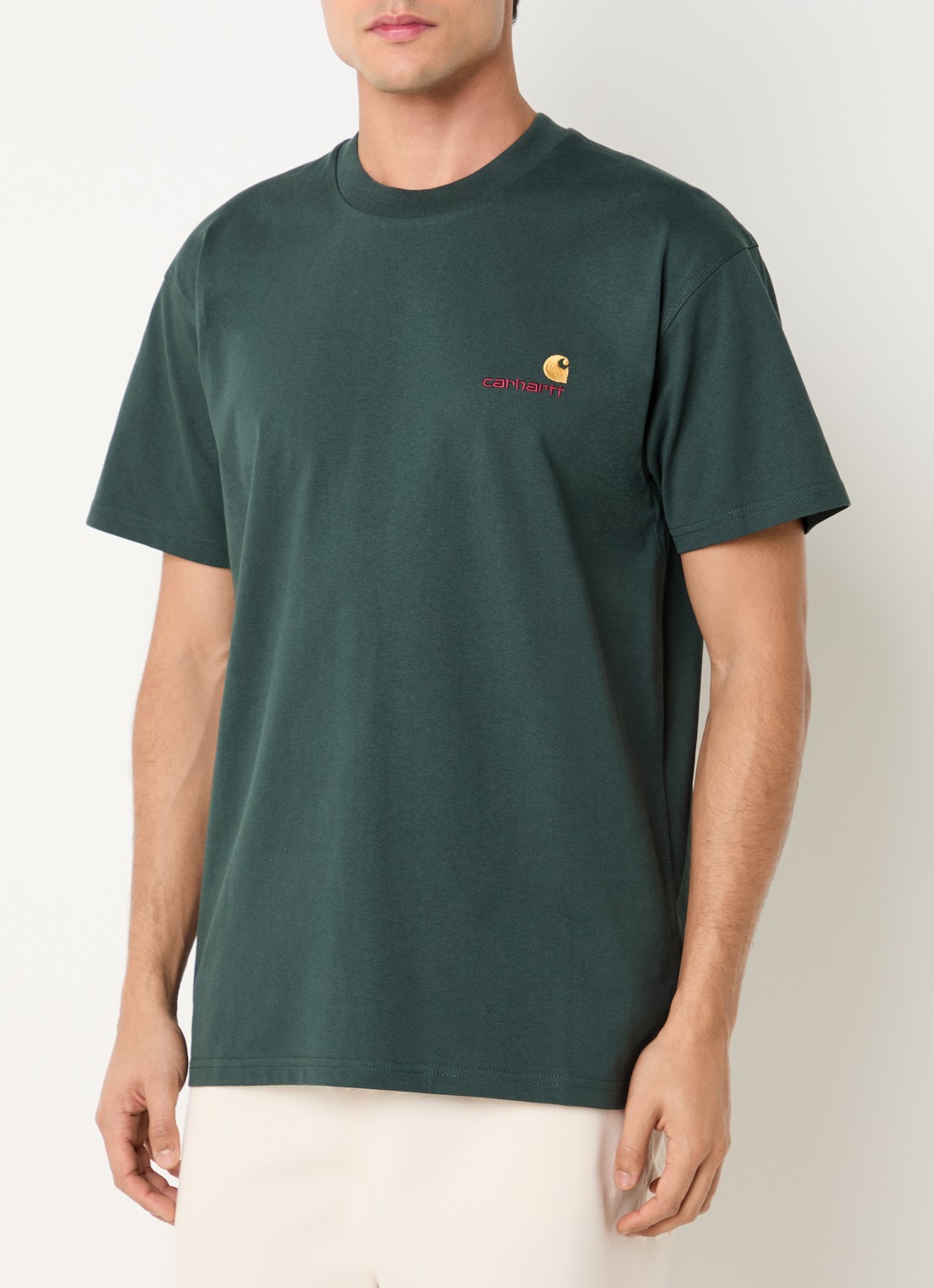 Carhartt WIP American T-Shirt met logo - detail 3 groen