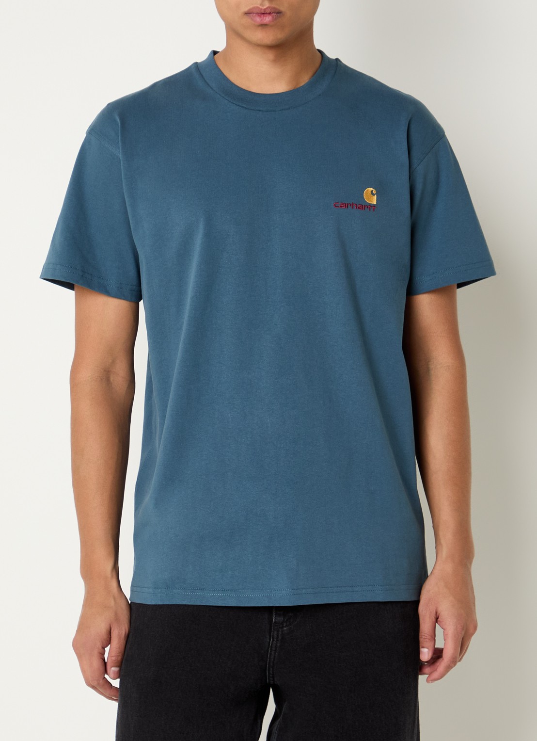 Carhartt WIP American T-Shirt met logo - detail 4 indigo