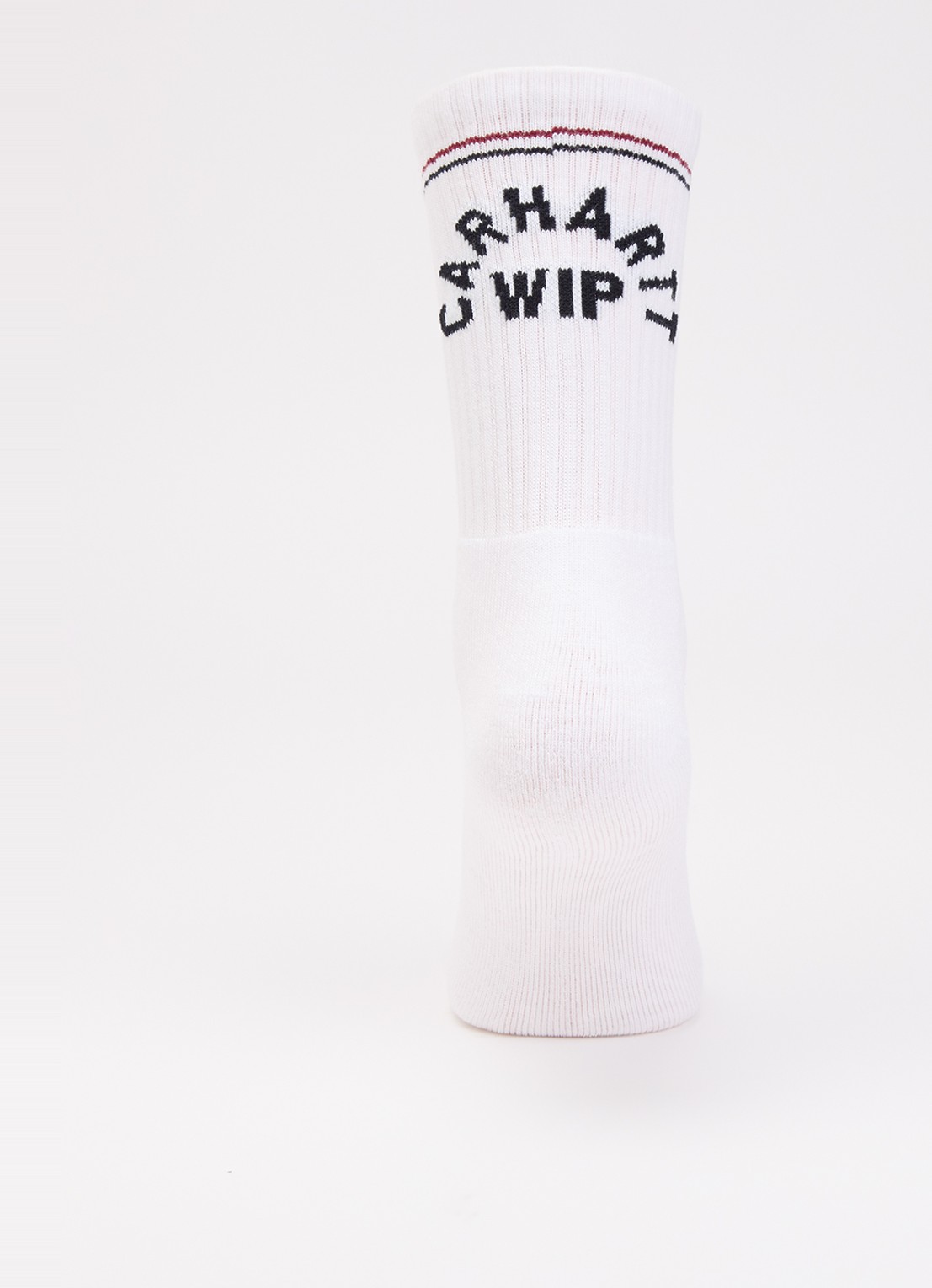 Carhartt WIP Arch Script sportsokken in katoenblend met logo - voorkant 3 wit