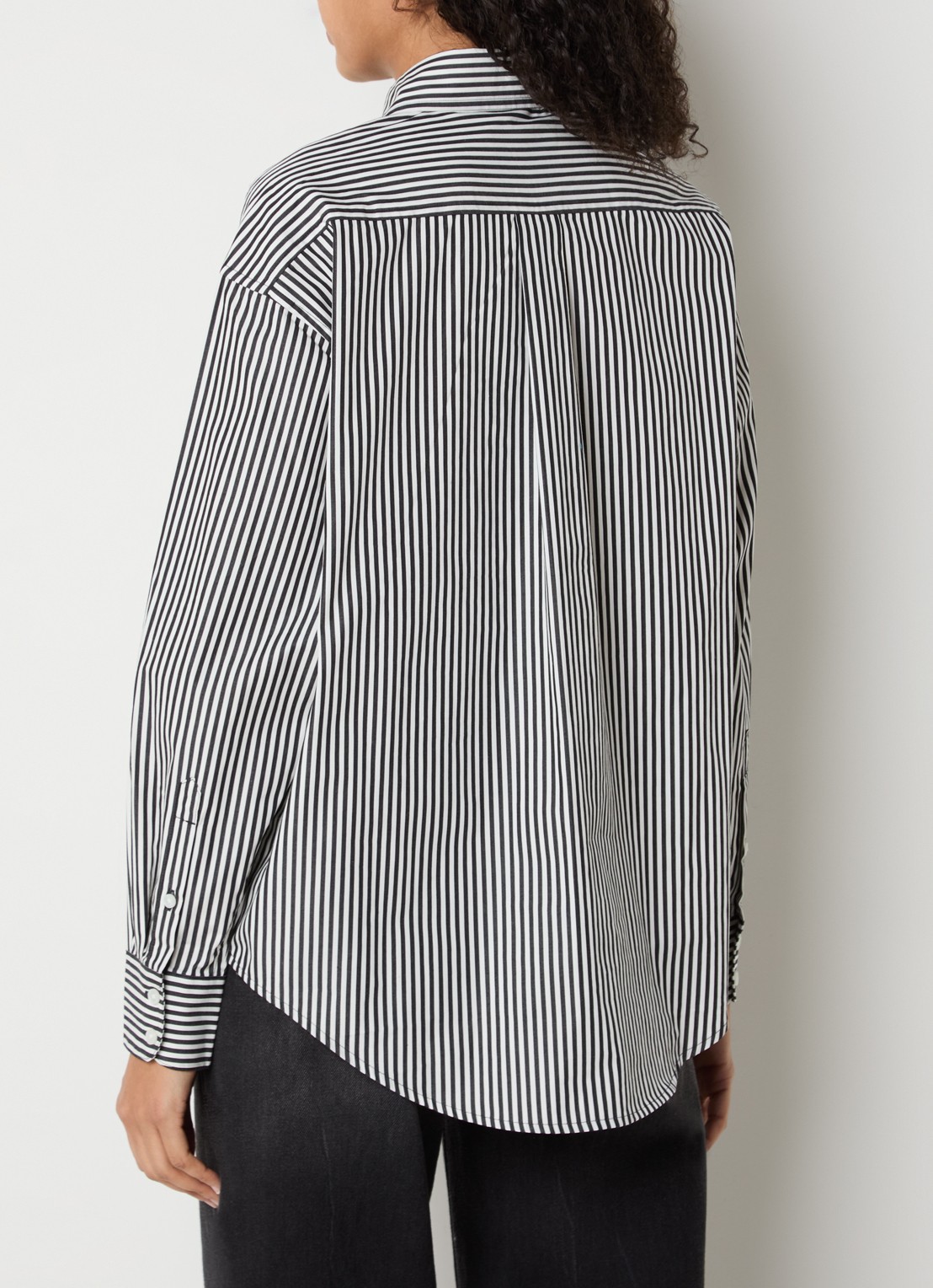Carhartt WIP Blouse met streepprint - achterkant 2 zwart