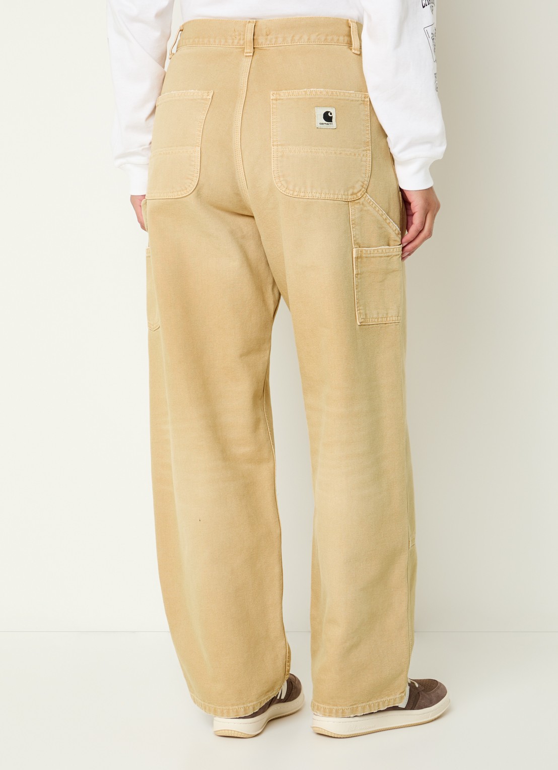 Carhartt WIP Brandon straight leg jeans met gekleurde wassing - achterkant mosterd