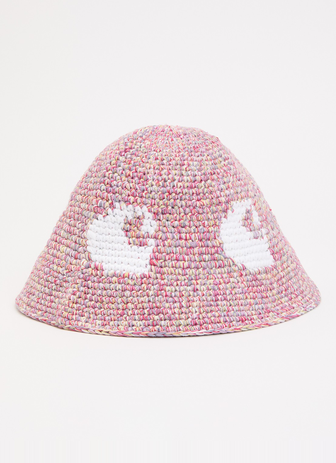 Carhartt WIP Bucket hoed met logo en gemêleerd dessin - voorkant 2 multicolor