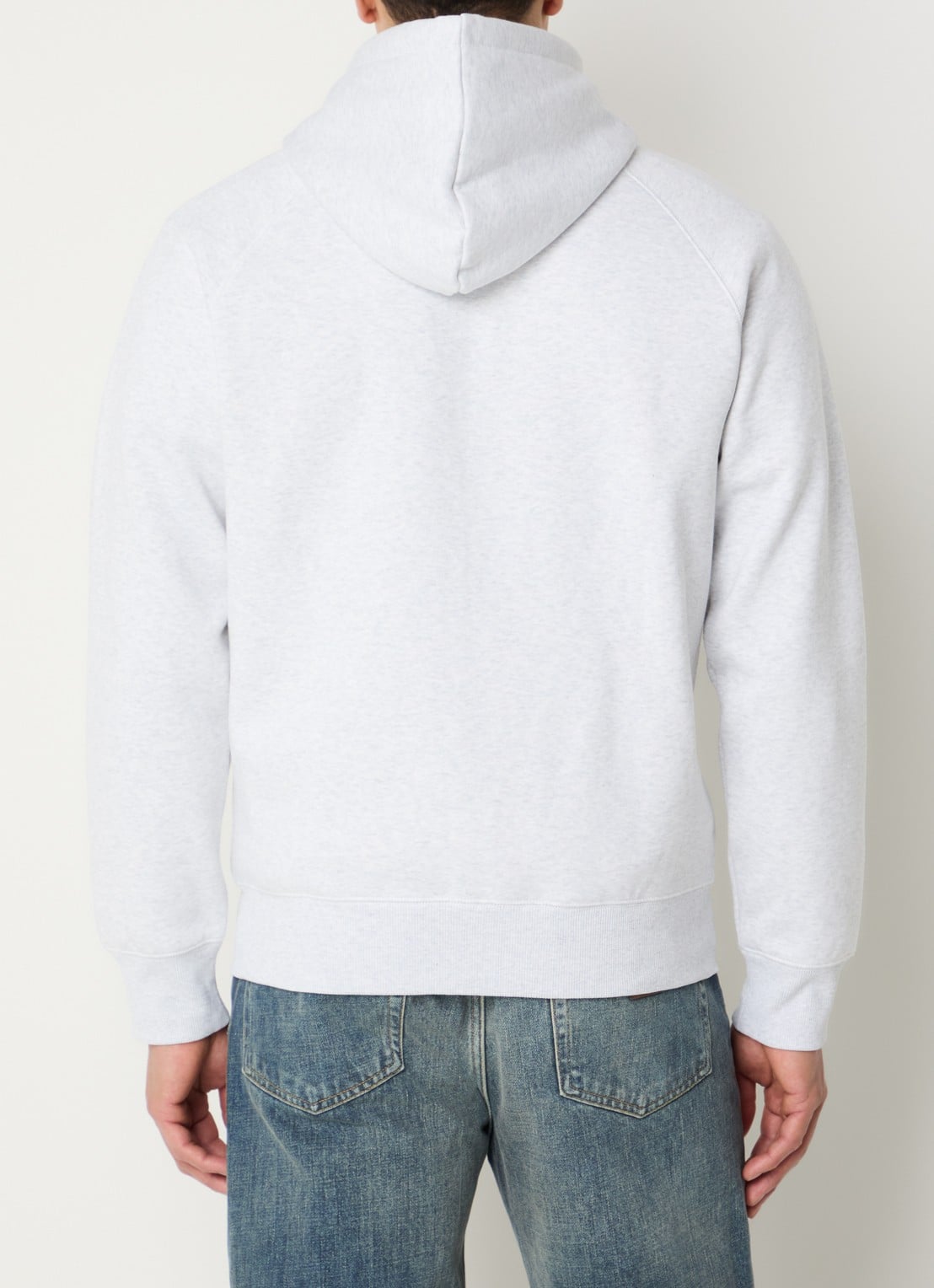 Carhartt WIP Chase sweatvest met capuchon - achterkant 3 grijsmele