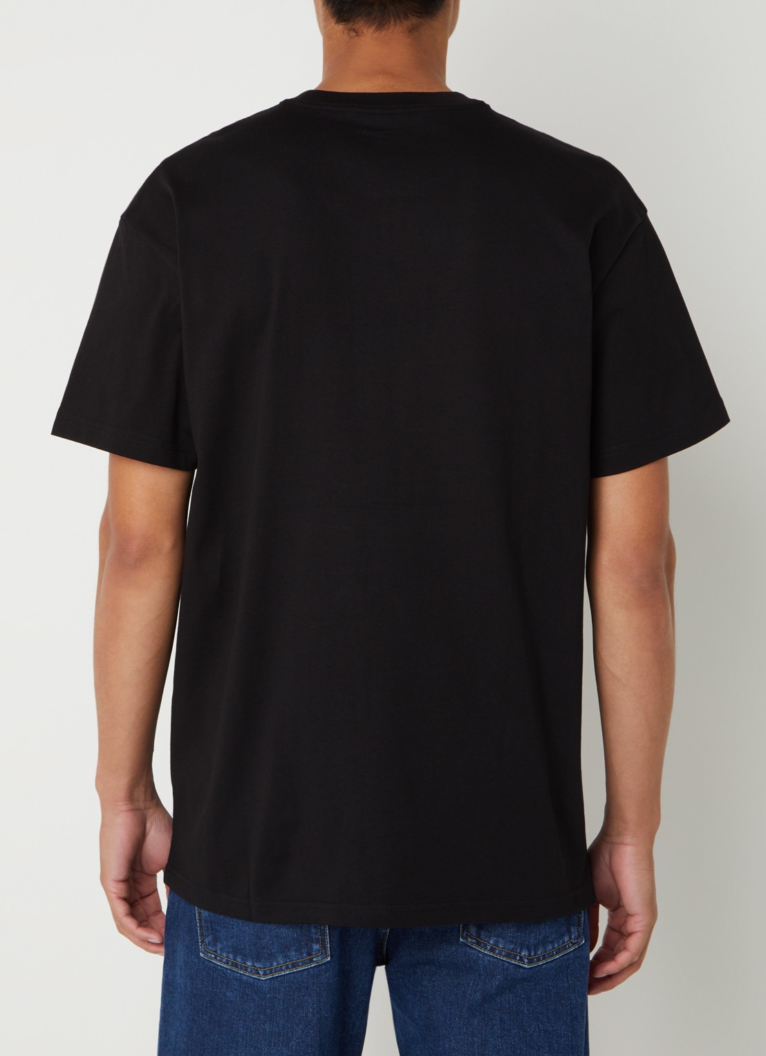 Carhartt WIP Chase T-shirt met logo - achterkant 4 zwart