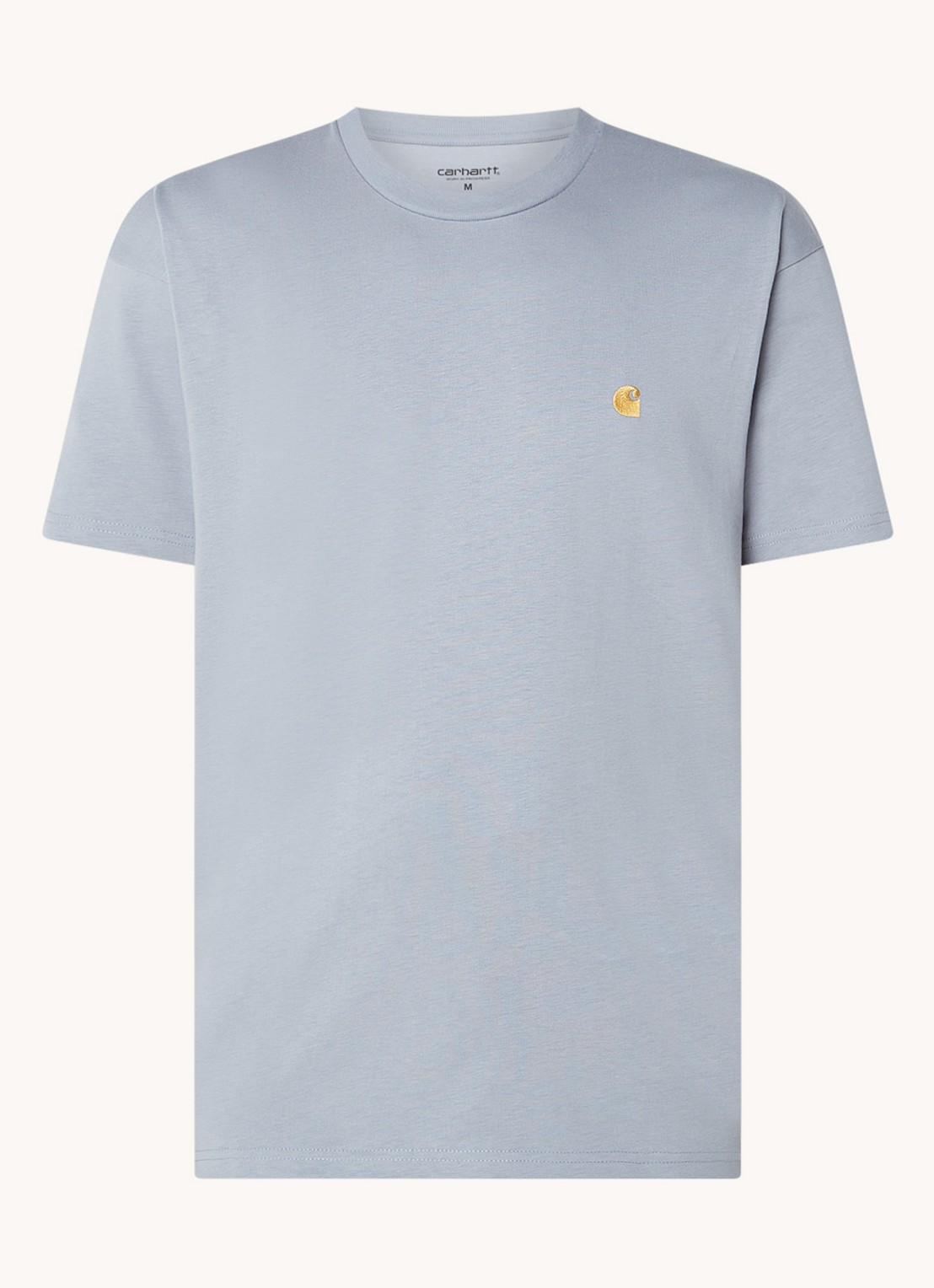 Carhartt WIP Chase T-shirt met logo - voorkant groen