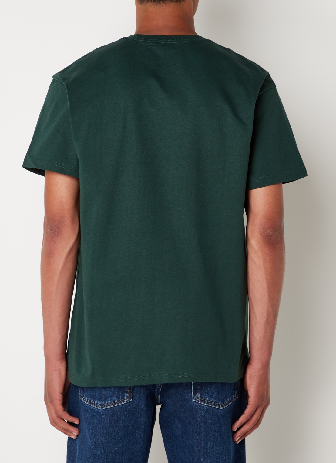 Carhartt WIP Chase T-shirt met logo - achterkant groen