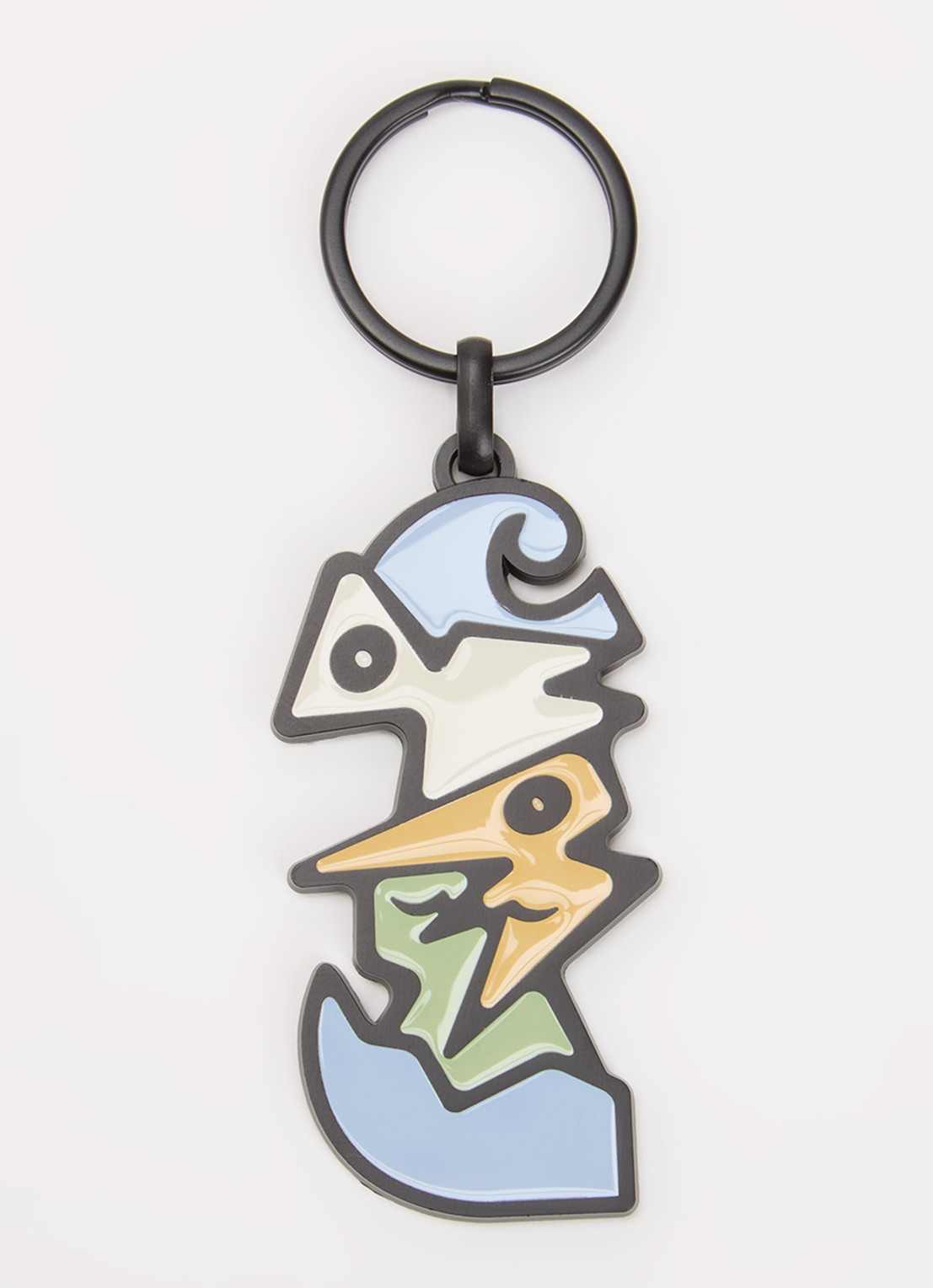Carhartt WIP Cubist sleutelhanger 6 cm  - voorkant multicolor