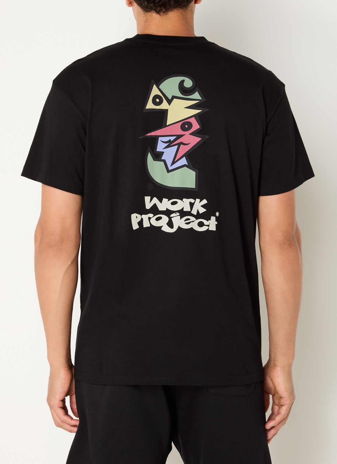 Carhartt WIP Cubist T-shirt met logo- en backprint - detail 2 zwart