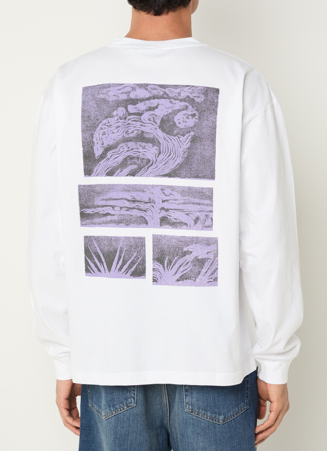 Carhartt WIP Emerge longsleeve met print - detail 4 wit