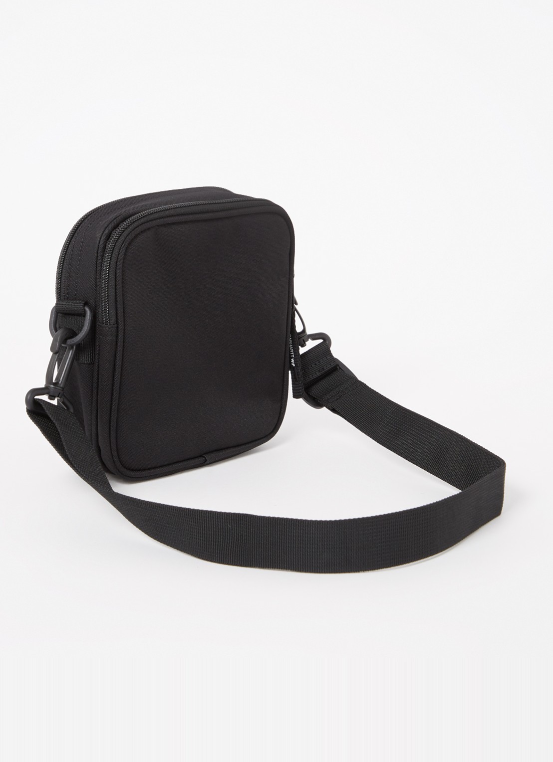 Carhartt WIP Essentials Small crossbodytas met logo - achterkant 2 zwart