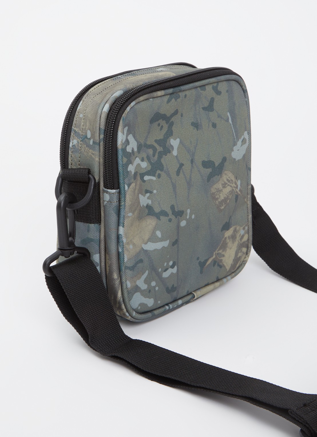 Carhartt WIP Essentials Small crossbodytas met logo - achterkant 8 legergroen