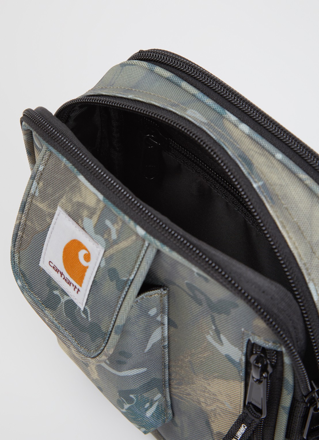 Carhartt WIP Essentials Small crossbodytas met logo - detail 3 legergroen