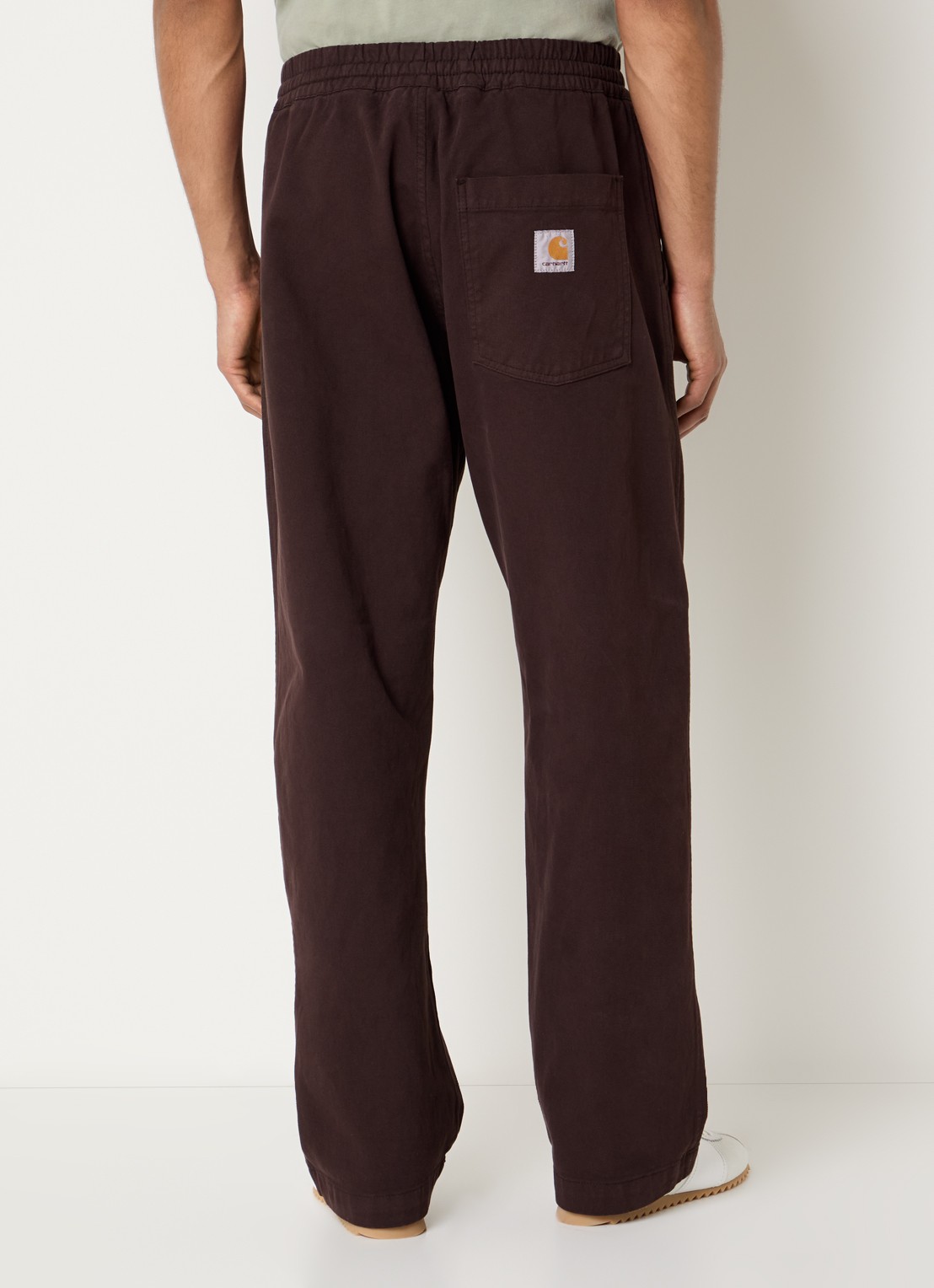 Carhartt WIP Floyde straight fit broek met steekzakken - achterkant 5 bruin