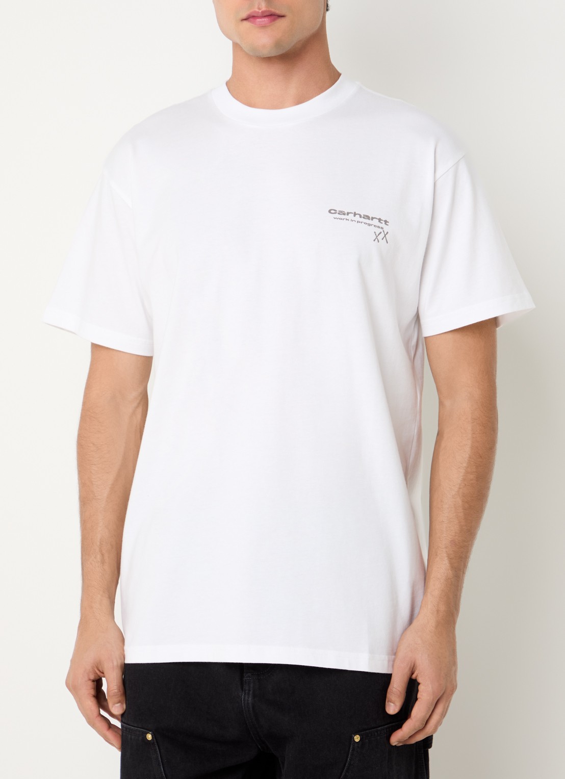 Carhartt WIP Garble T-shirt met logoprint - achterkant 4 wit