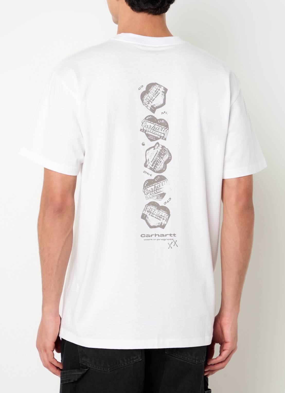 Carhartt WIP Garble T-shirt met logoprint - detail wit