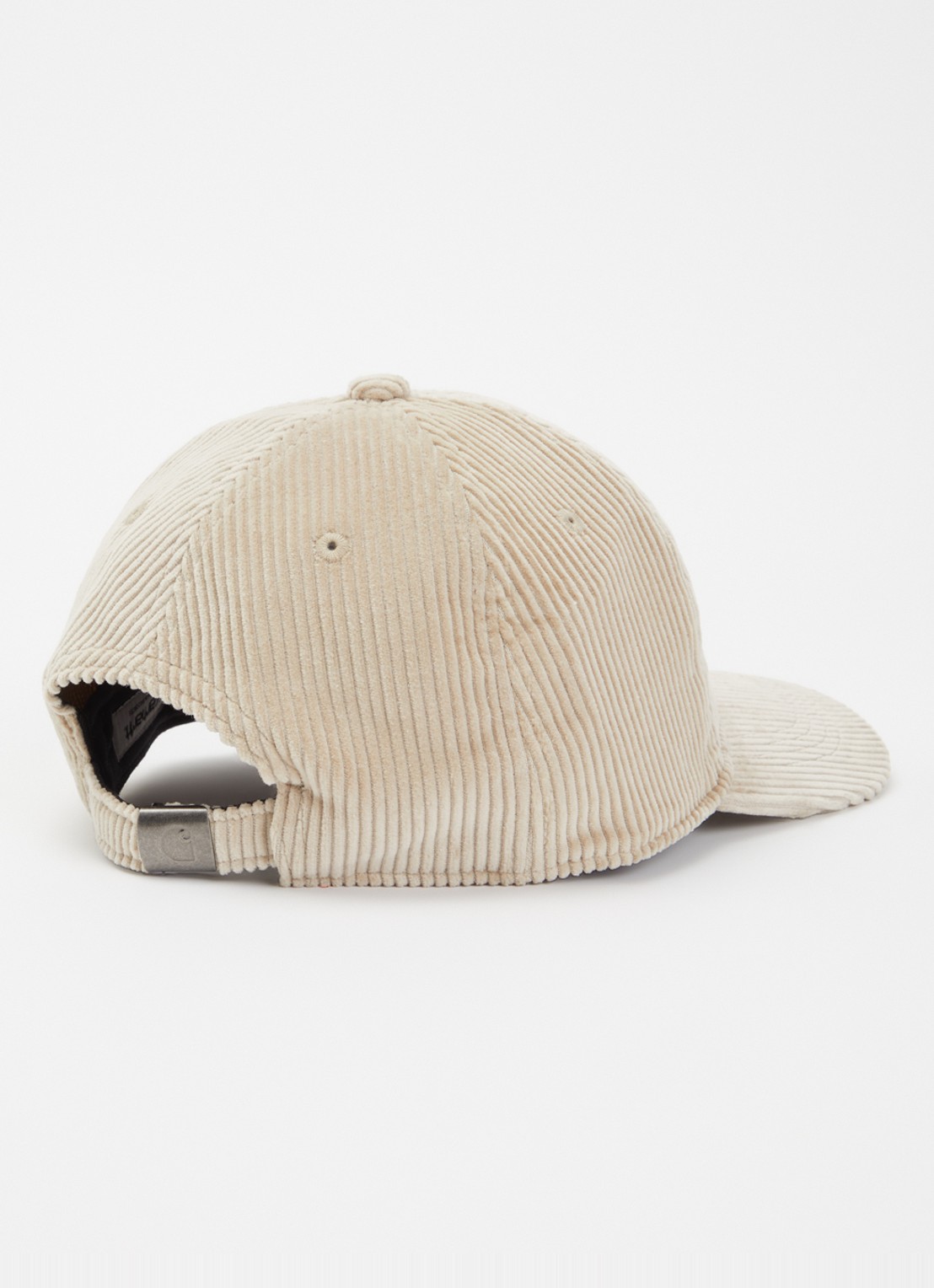 Carhartt WIP Harlem pet van corduroy met logoborduring - detail beige