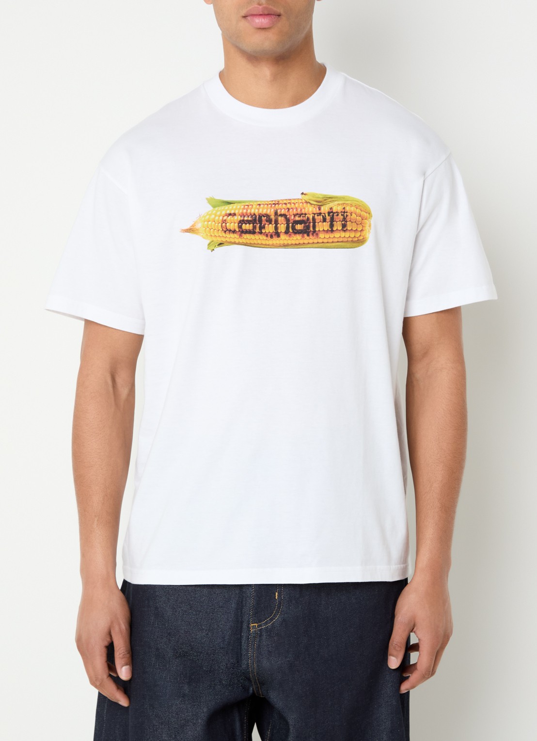Carhartt WIP Hot Cob T-shirt met logoprint - detail 3 wit