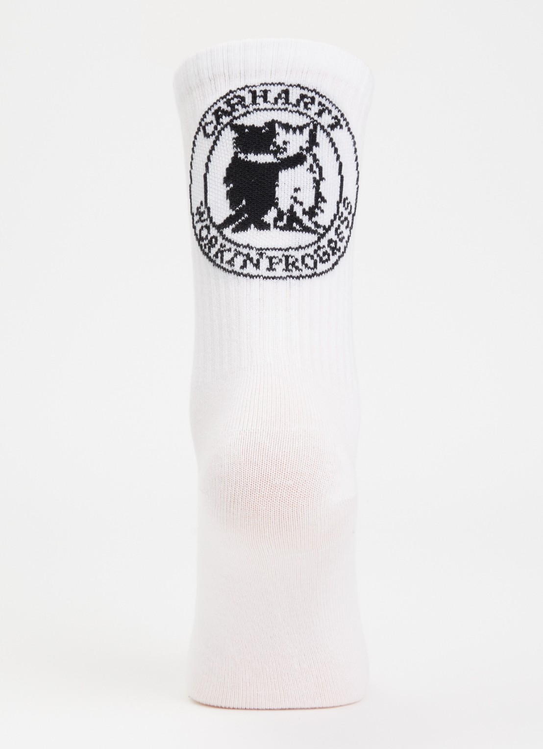 Carhartt WIP Hugging Cats sportsokken in katoenblend - voorkant 2 wit