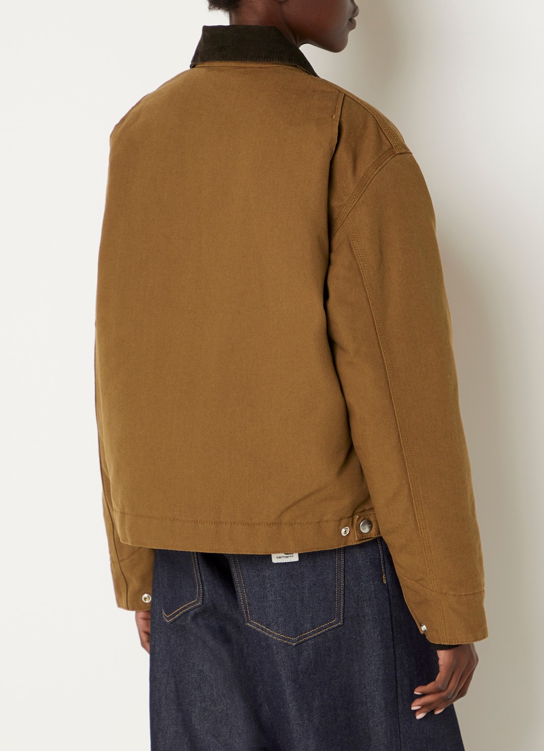 Carhartt WIP Jack met logo en steekzakken - achterkant 2 cognac
