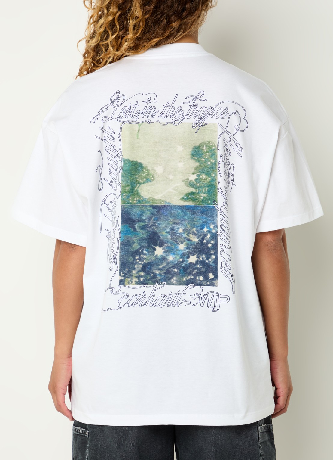 Carhartt WIP Julia T-shirt met logo- en backprint - detail 3 wit