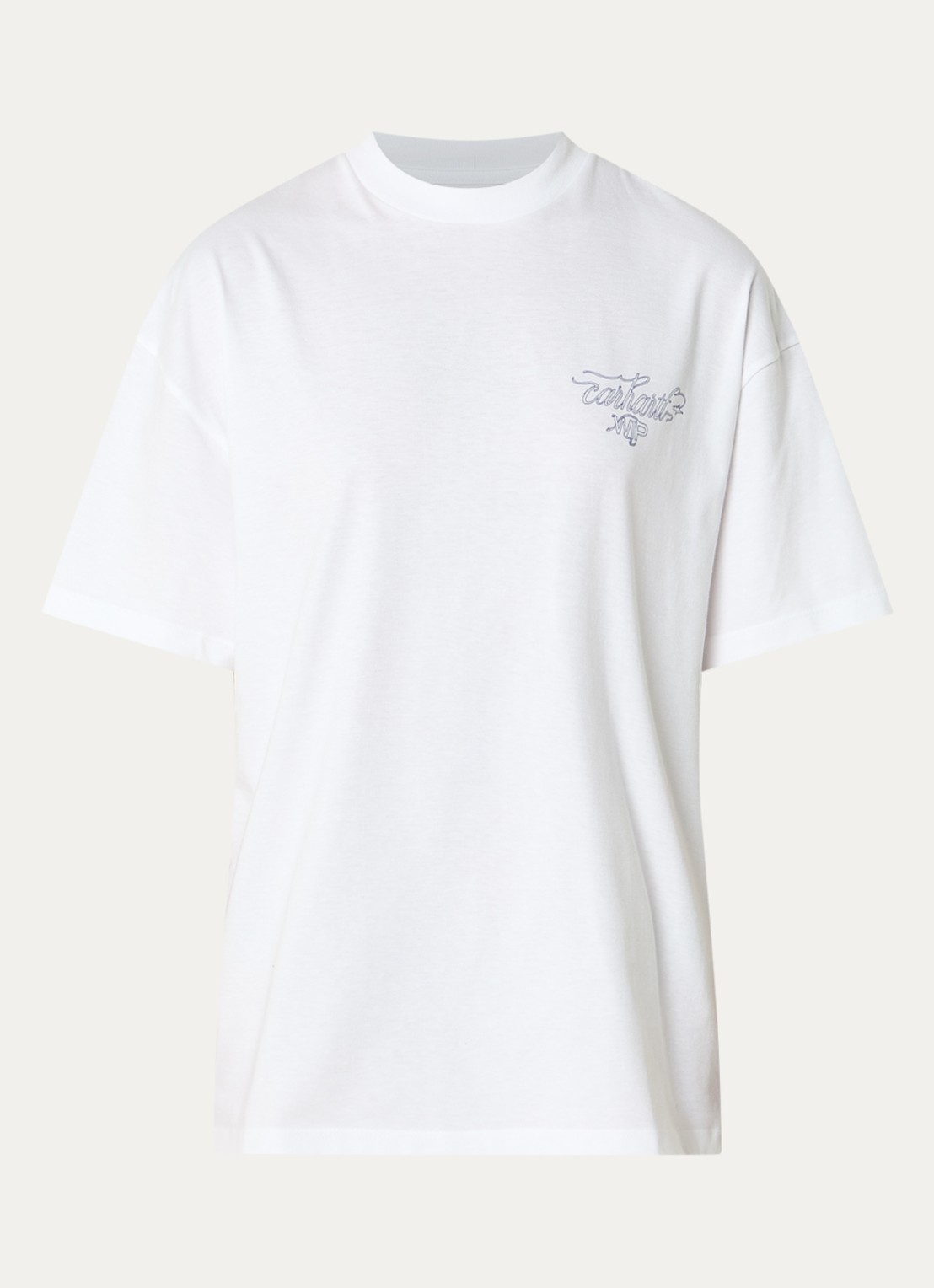 Carhartt WIP Julia T-shirt met logo- en backprint - voorkant wit