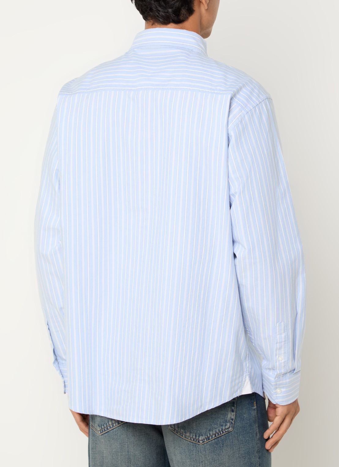 Carhartt WIP Kanan overhemd met borstzak - achterkant blauwgrijs