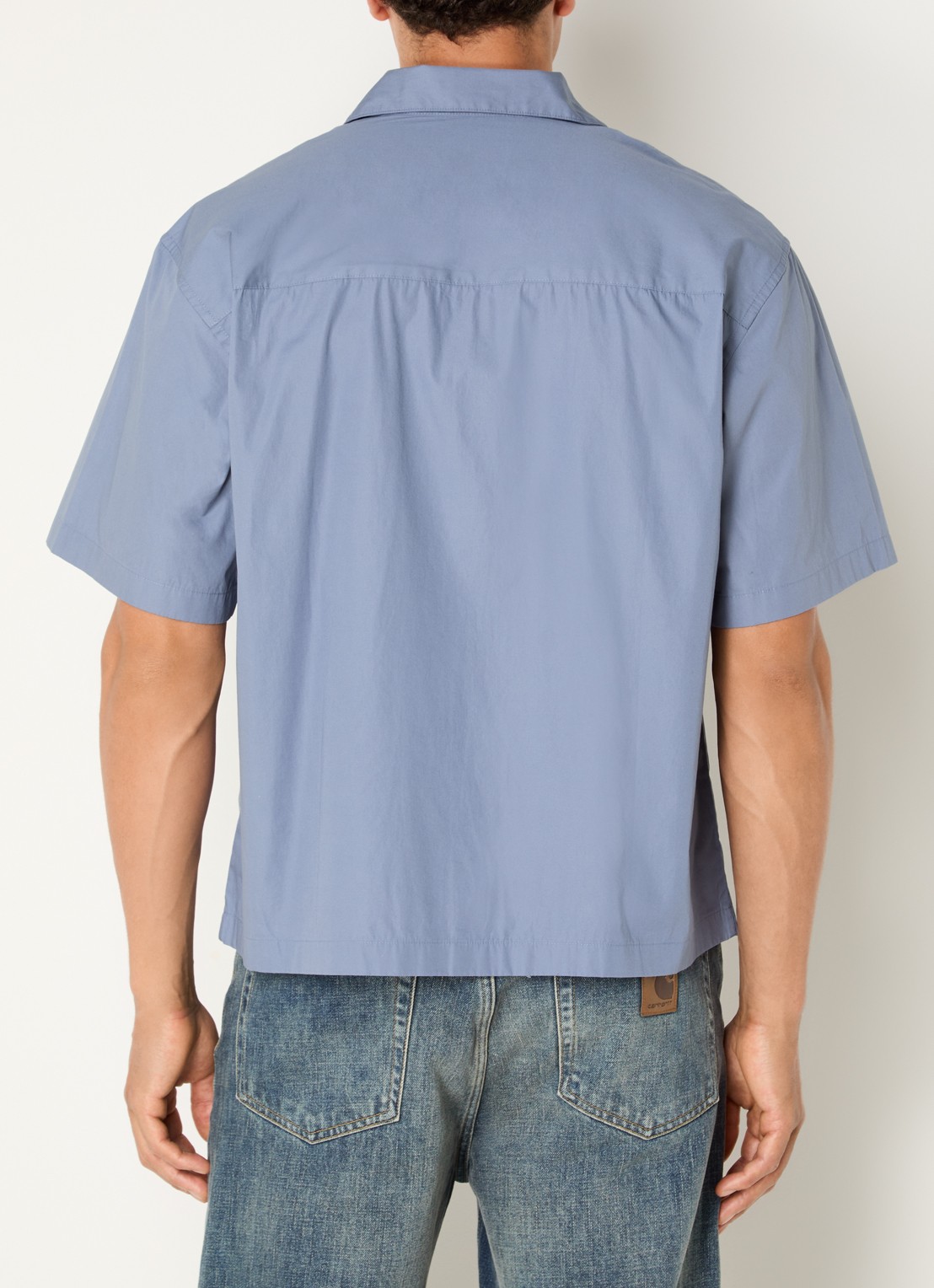 Carhartt WIP Kendry regular fit overhemd met borstzak - achterkant staalblauw