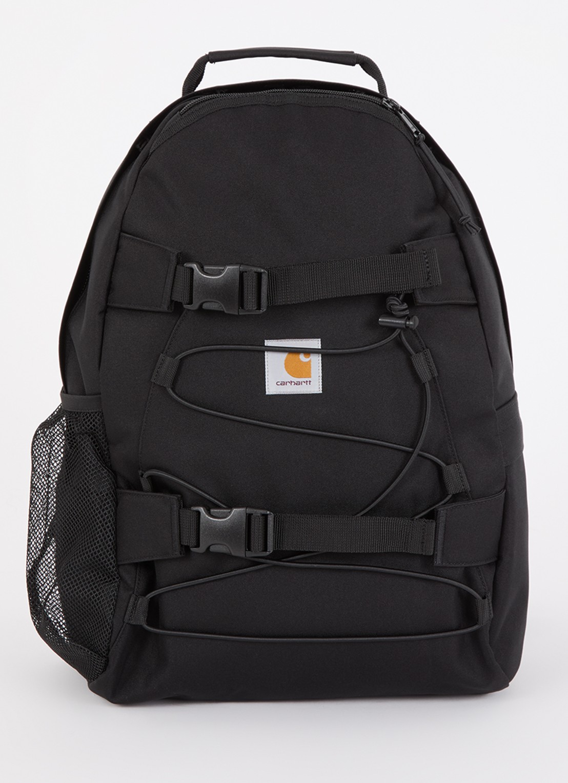 Carhartt WIP Kickflip rugzak met logo - voorkant zwart