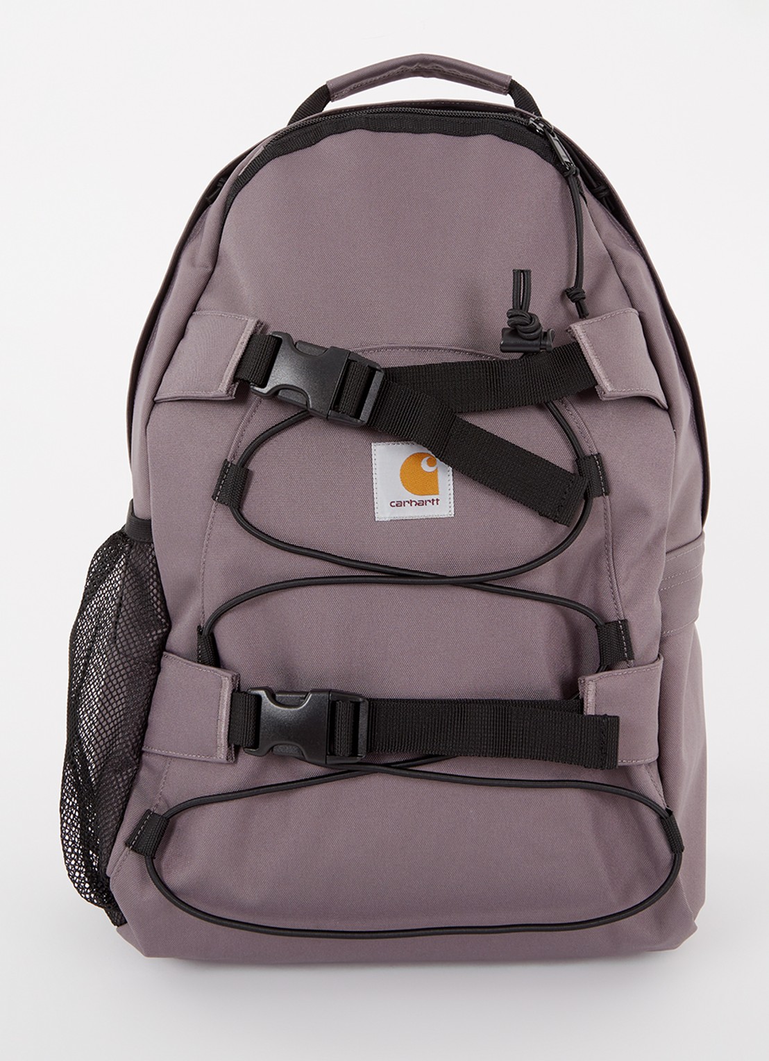 Carhartt WIP Kickflip rugzak met logo - voorkant 3 antraciet