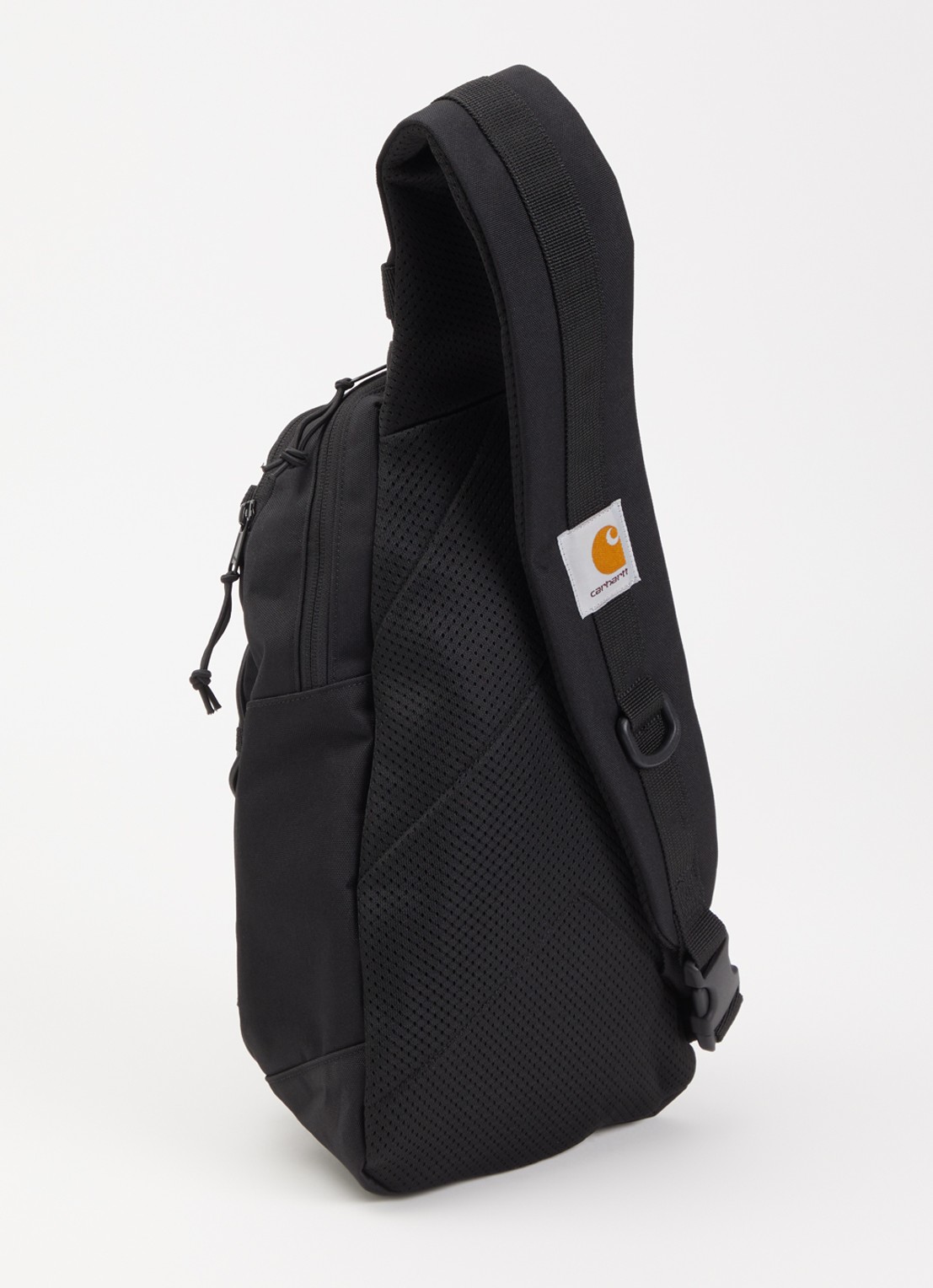 Carhartt WIP Kyle schoudertas met logo en verstelbare schouderriem - achterkant 4 zwart