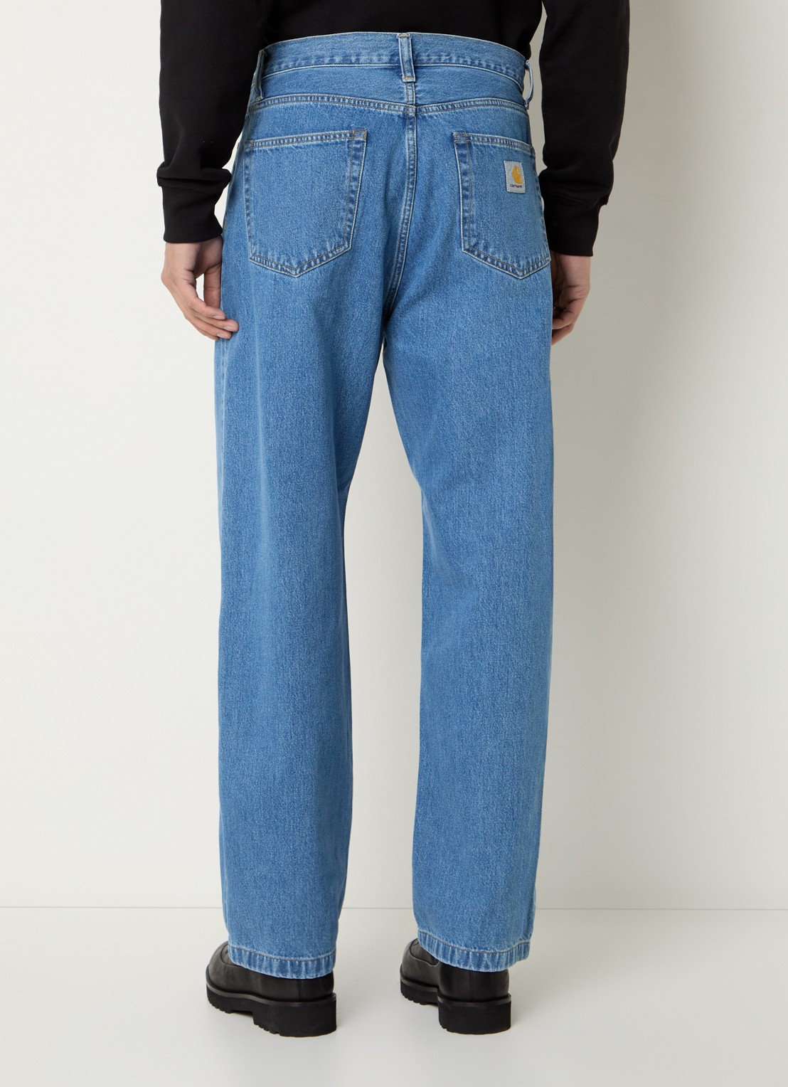 Carhartt WIP Landon loose fit jeans met medium wassing - achterkant indigo