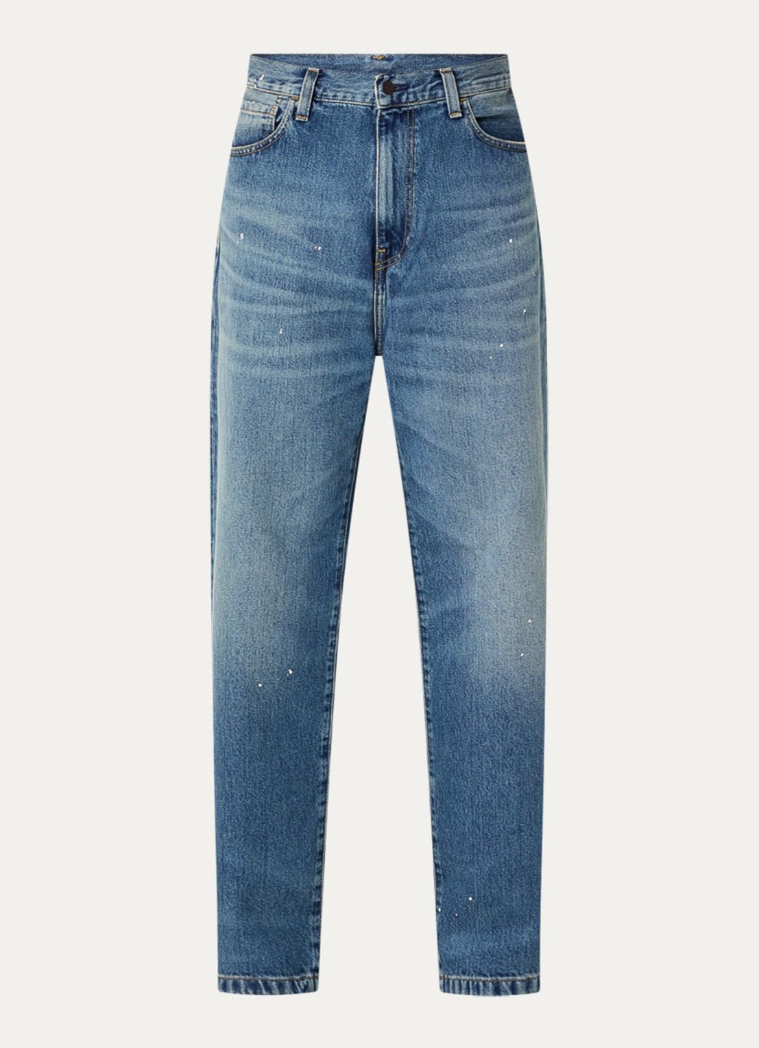 Carhartt WIP Landon Pant wide leg jeans met medium wassing  - voorkant indigo