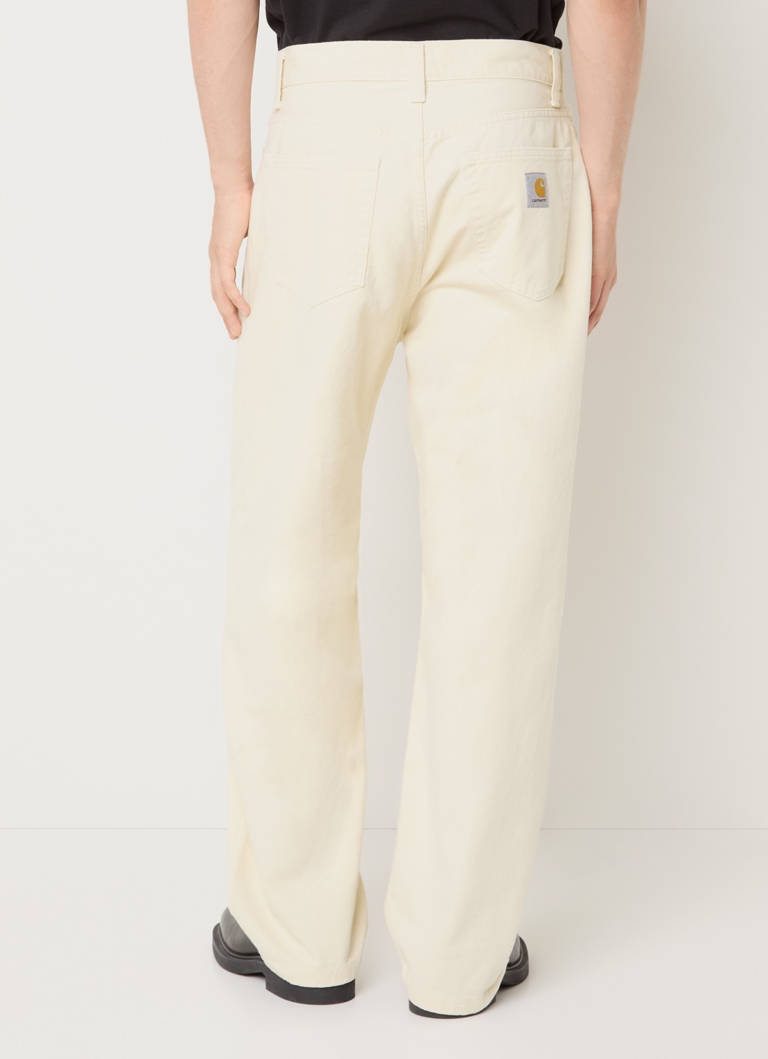 Carhartt WIP Landon tapered jeans met gekleurde wassing - achterkant 3 creme