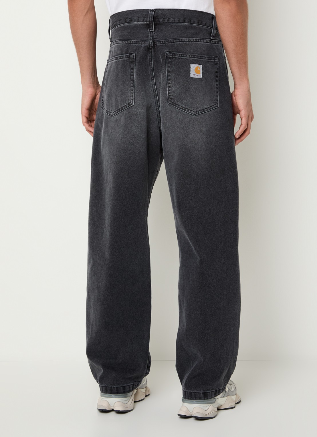 Carhartt WIP Landon wide leg jeans met gekleurde wassing - achterkant 5 zwart
