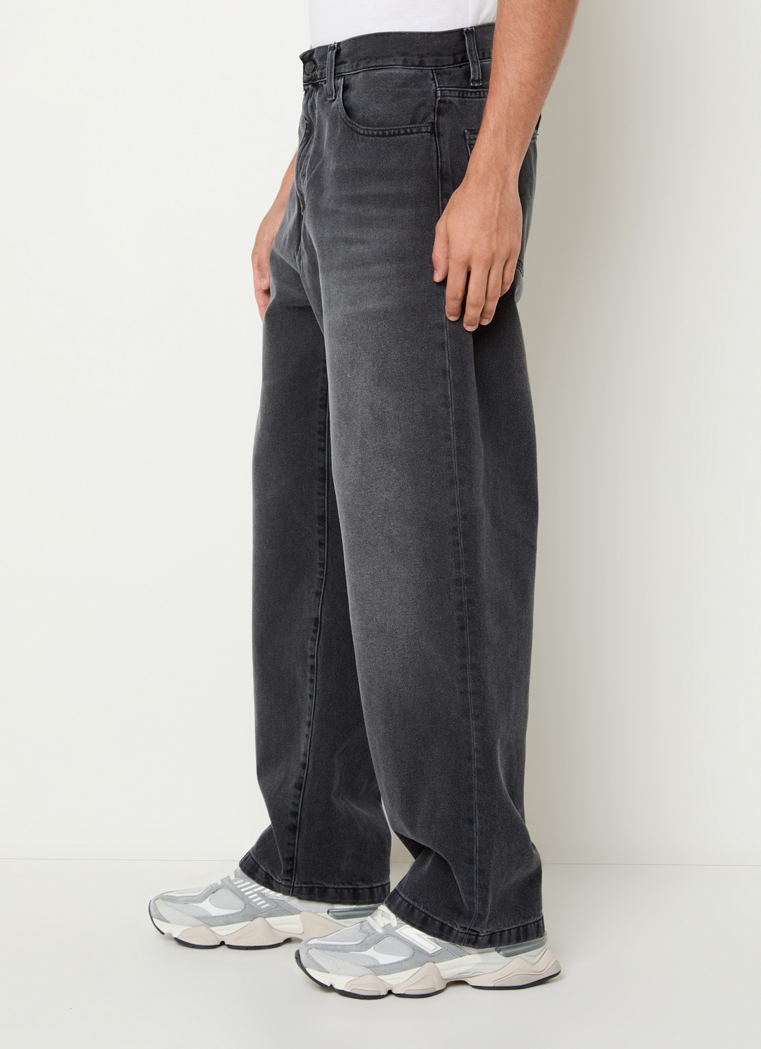 Carhartt WIP Landon wide leg jeans met gekleurde wassing - detail 2 zwart