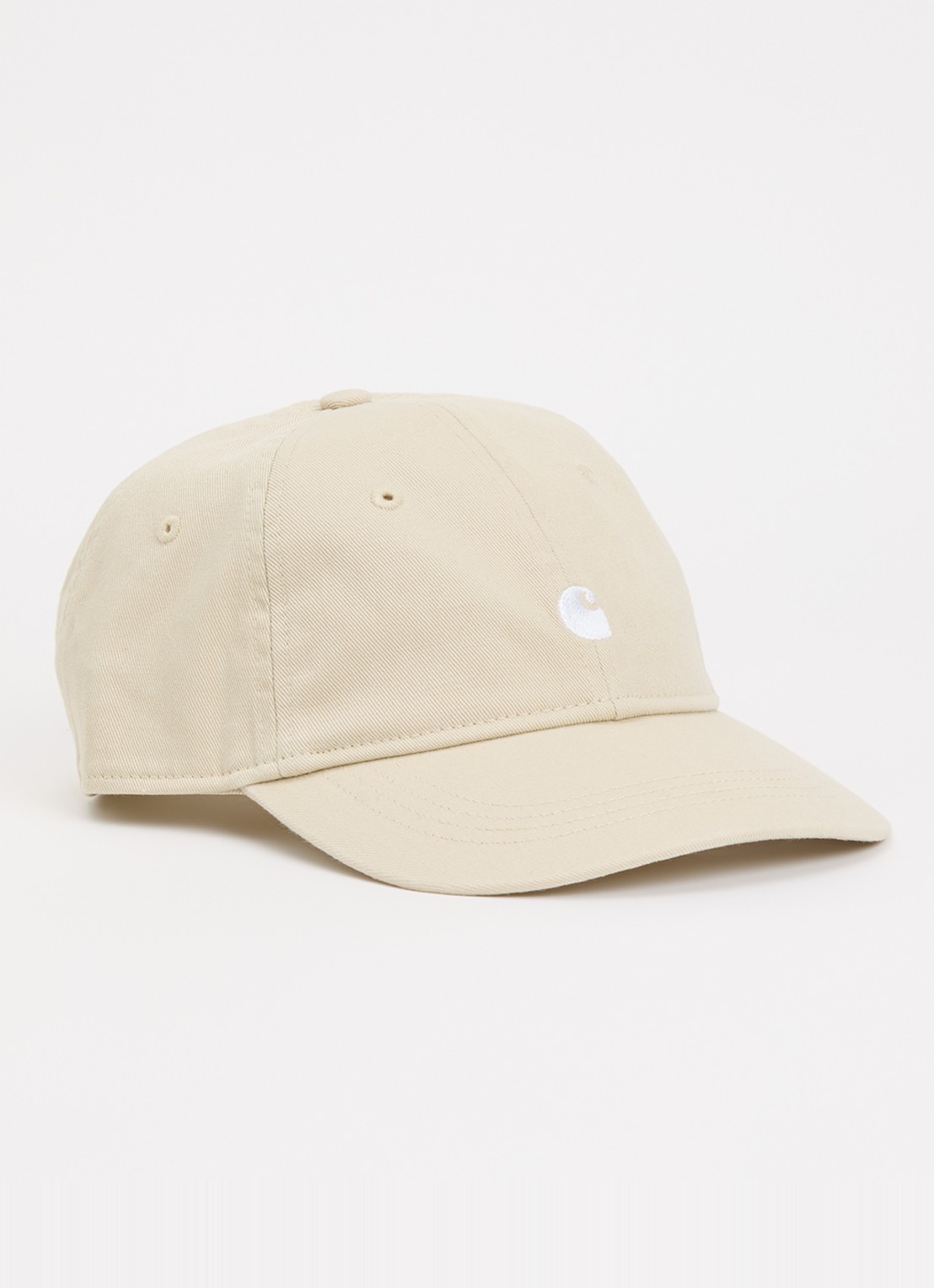 Carhartt WIP Madison pet met logo  - voorkant beige