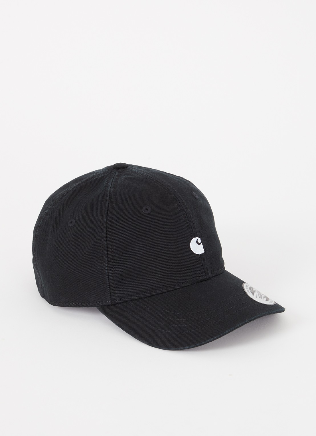 Carhartt WIP Madison pet met logoborduring  - voorkant zwart