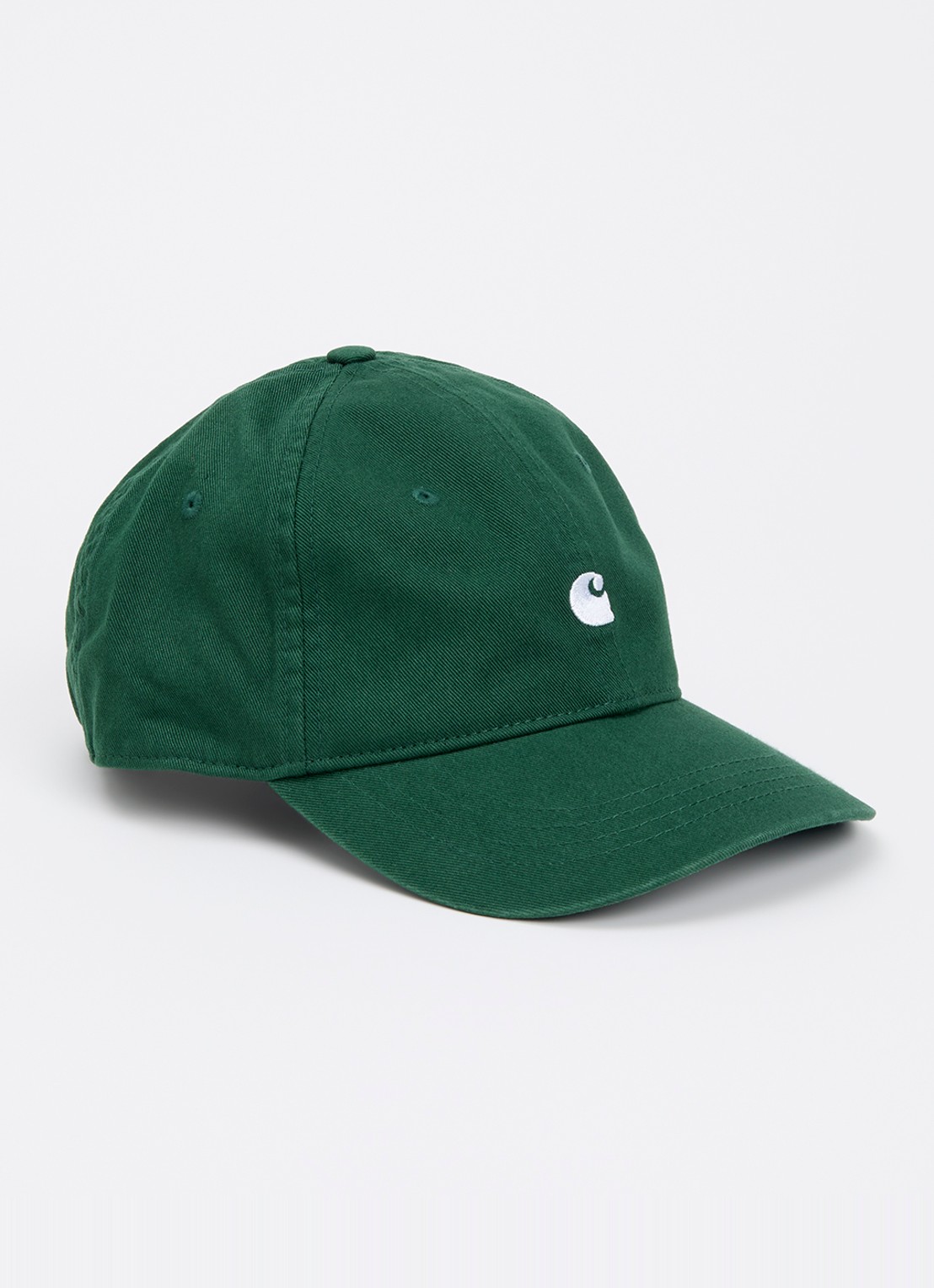 Carhartt WIP Madison pet met logoborduring  - voorkant groen