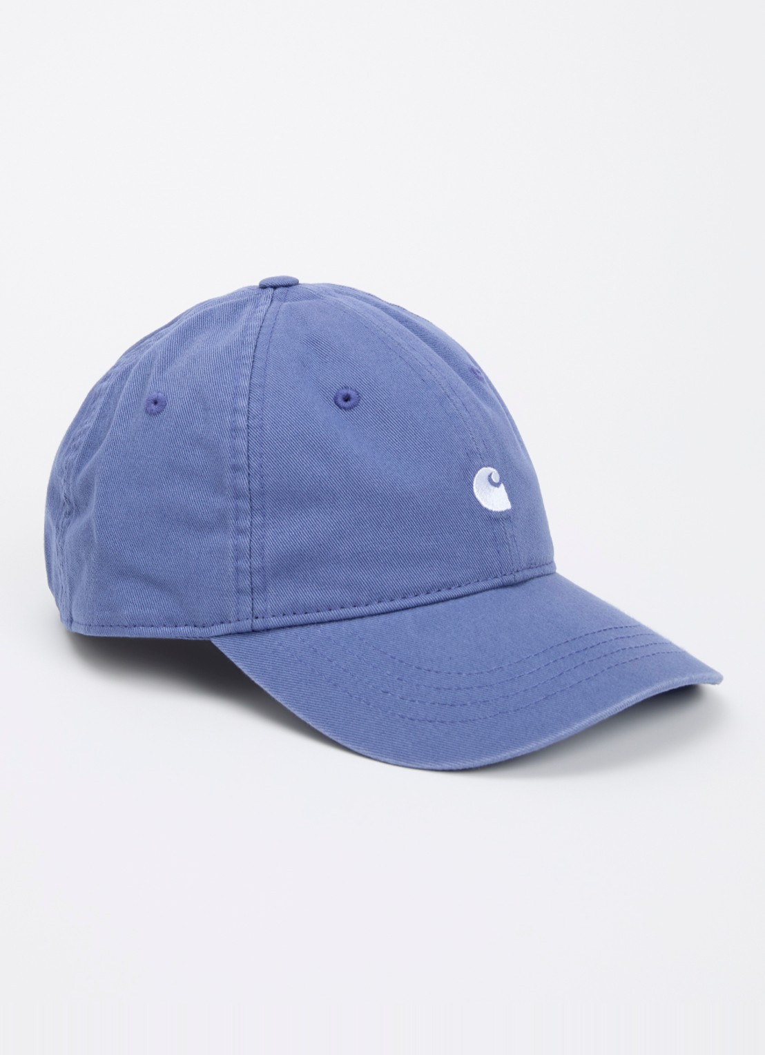 Carhartt WIP Madison pet met logoborduring  - voorkant blauw